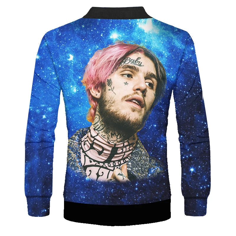 OGKB Man Autumn Fashion Fit Zip Jacket 3D Printed lil peep Funny Oversized Clothing Hombre Zipper Coat Drop Shipping | Мужская одежда