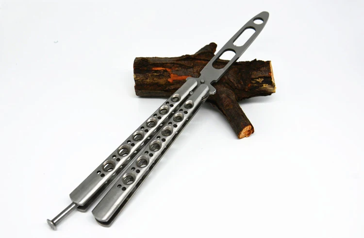 Бабочка в ноже с титановым покрытием складной нож бабочка не острый свободный