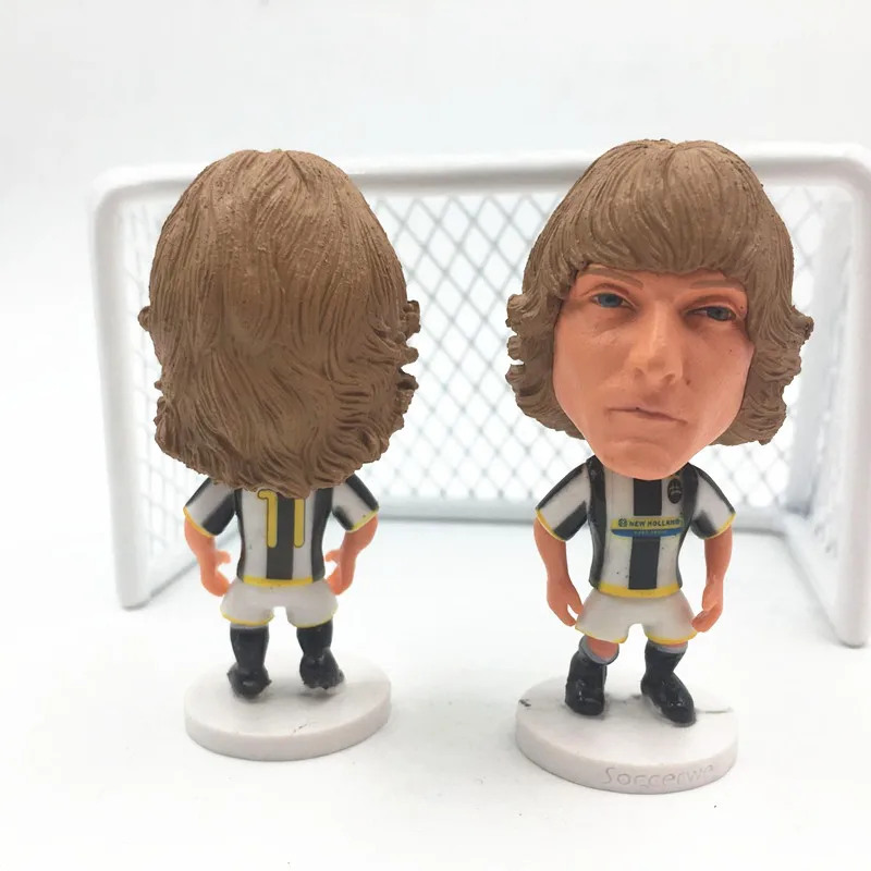 Soccerwe мультфильм футбол звезда Фигурки JUV #11 # Павел Nedved перчаточные куклы Детская