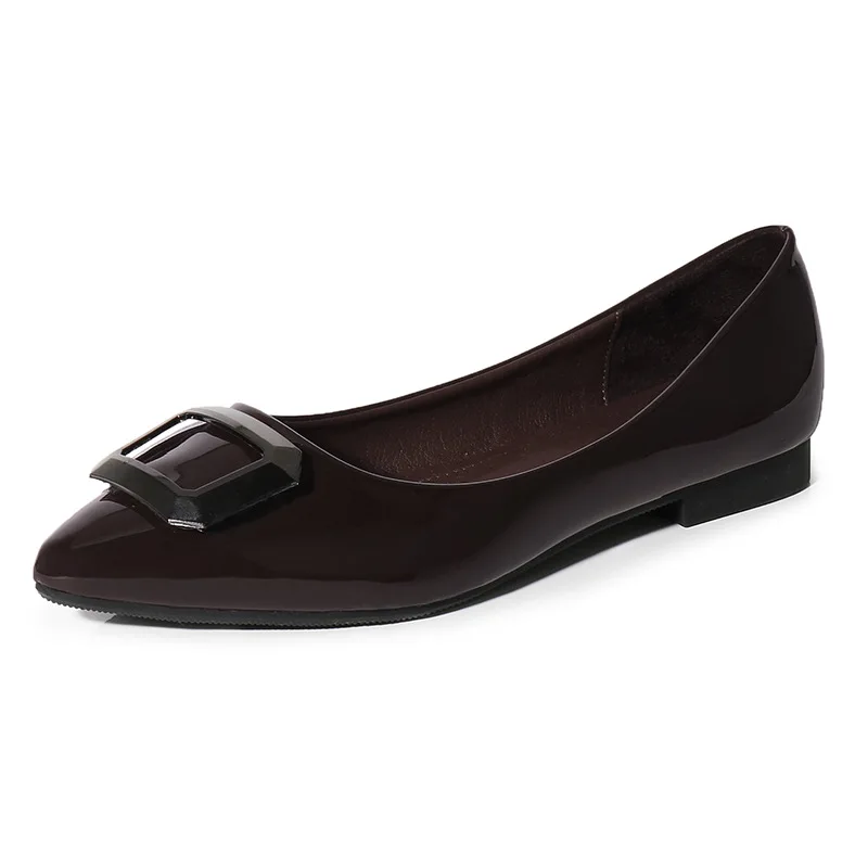 Pointed Toe Concise Solid Basic Slip-On Pumps for Women Buckle Casual Low Heel Ladies Fashion With Single Shoes | Обувь