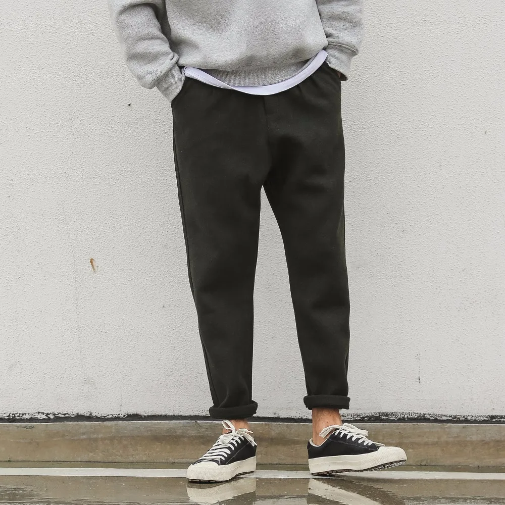 Chinism Военная классический Для мужчин Повседневное брюки шерсть и хлопок s