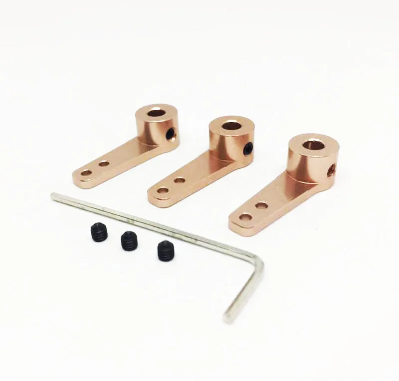 Бесплатная доставка 4 шт. рулевая рукоятка из алюминиевого сплава металлический двигатель одинарная 3/4/5 мм