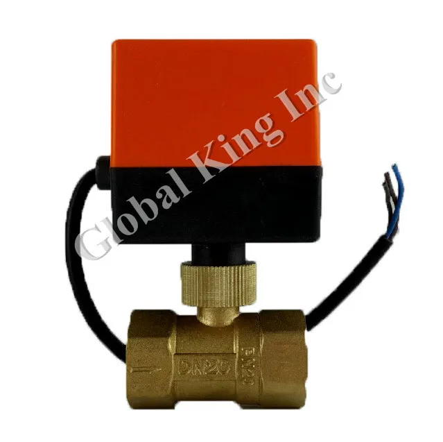 G 1/2 'ɽN15 AC 24V электрический шаровой клапан латунный моторизованный