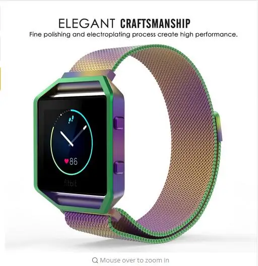 Fitbit Blaze аксессуары ремешок + металлический корпус с магнитным замком Миланская