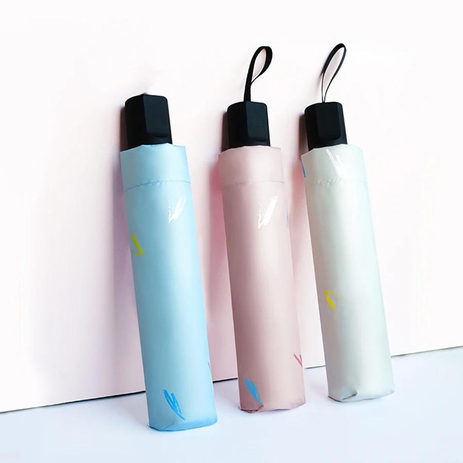 Складной Ветрозащитный Зонт от дождя Женский Карманный Маленький зонт солнца