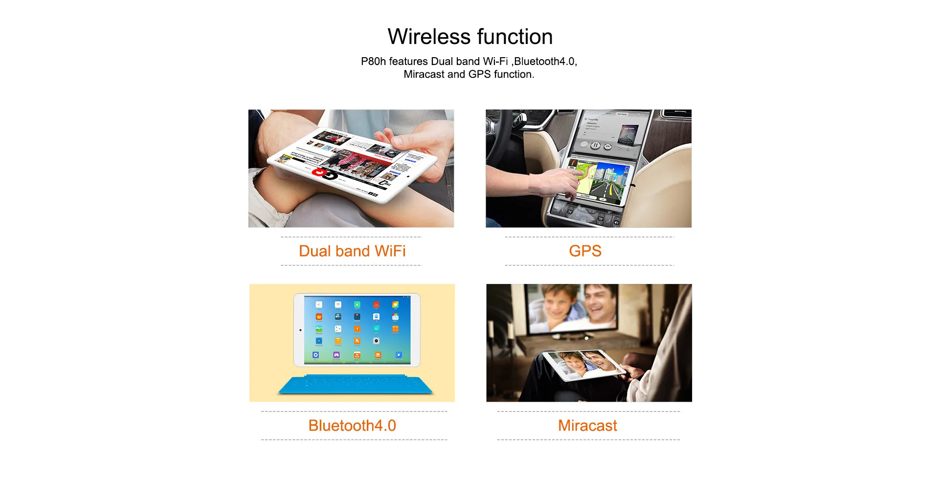 Teclast P80h планшетный ПК MTK8163 четырехъядерный 1 ГБ ОЗУ 16 Гб ПЗУ 8 дюймов 1280*800 ips Android 7,0 gps двухдиапазонный WiFi