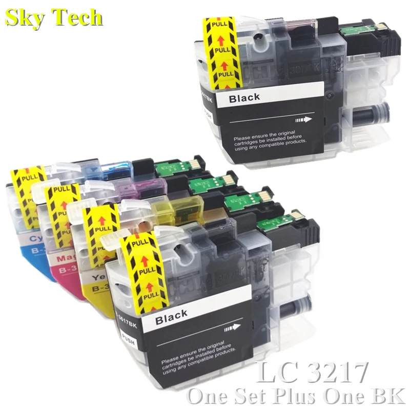 5X совместимый чернильный картридж для LC3217 LC 3217 Brother MFC-J5330DW J5335DW J5730DW J5930DW J6530DW J6930DW