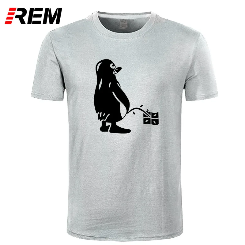 6 REM PENGUIN LINUX UBUNTU OZF Футболка Топ лайкра хлопок мужская футболка дизайн Высокое качество цифровой струйной печати - Цвет: 6