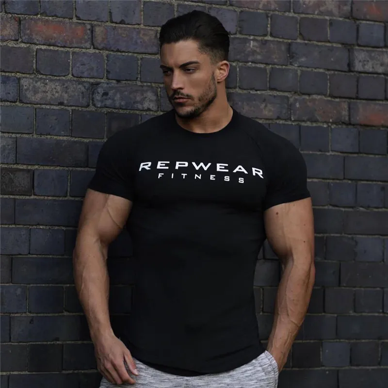 Nutaka 2018 новый бренд одежды тренажерные залы Tight футболка мужские фитнес Homme