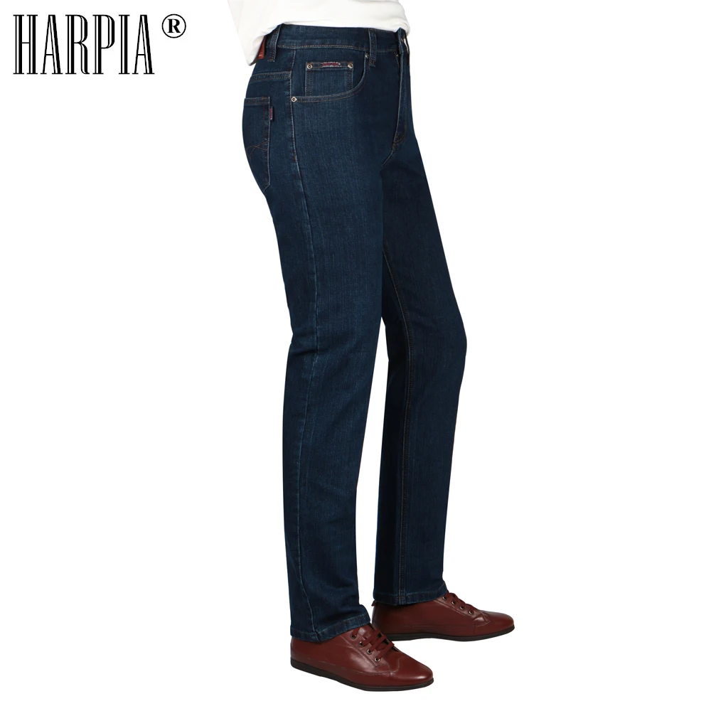 HARPIA/высококачественные джинсы для мужчин повседневные Прямые мужские