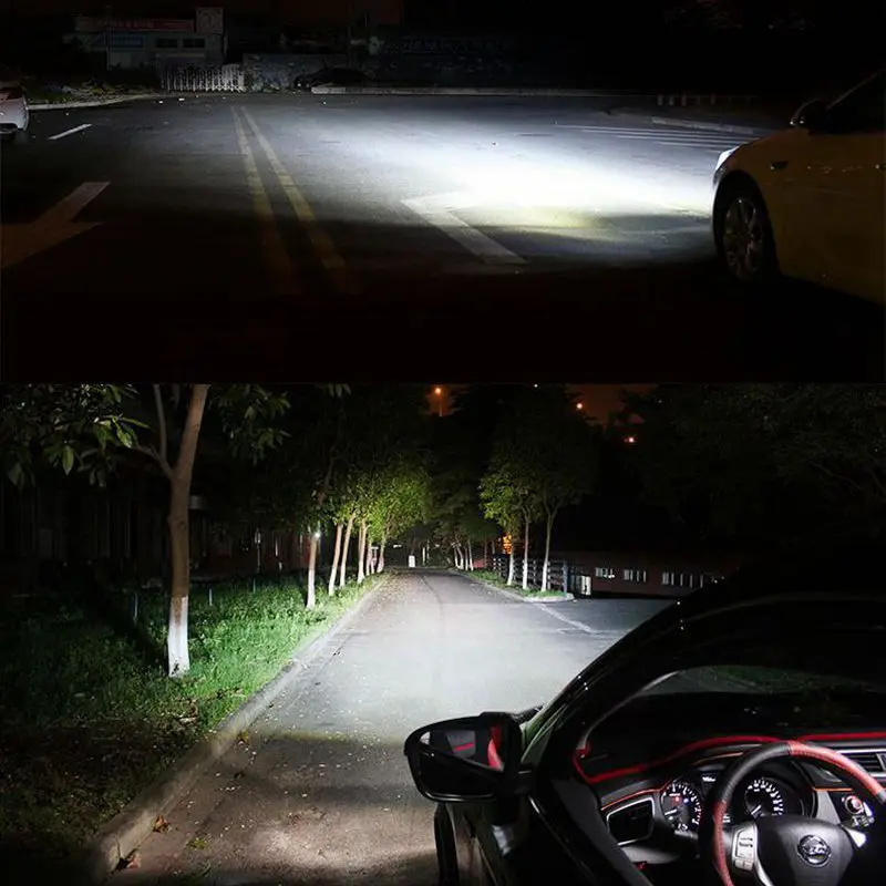 12v Led Light HB3 HB4 H11 H4 H7 H13 Car Headlight Bulb/Auto Headlamp Lamp 72W 8000LM High Low Beam 6000K White Lighting | Автомобили и