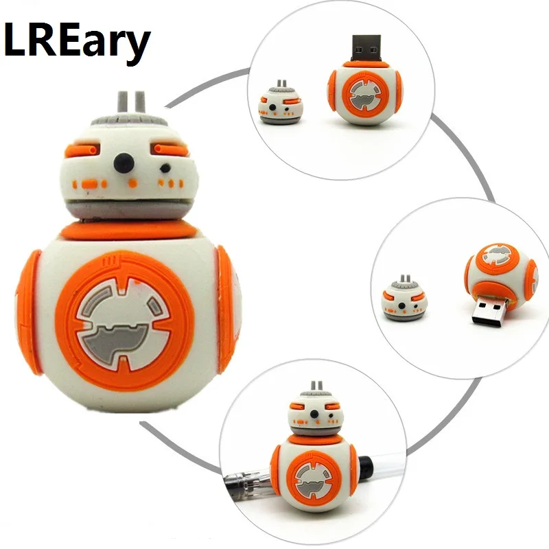 С милым рисунком Звездные войны bb-8 карту флэш-памяти с интерфейсом usb