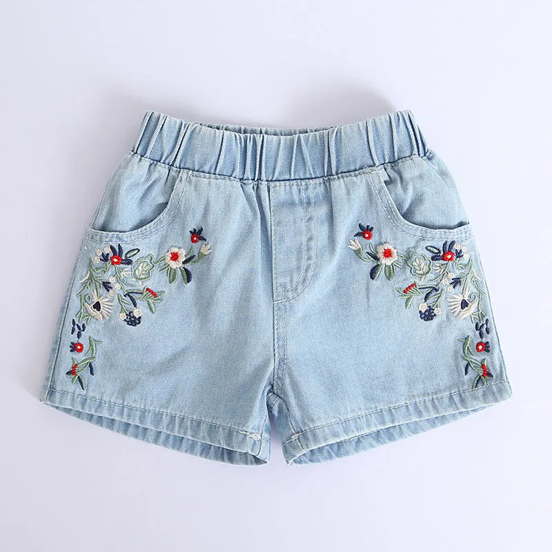Детская одежда на лето 2019 новые детские брюки джинсовые шорты с двумя карманами и