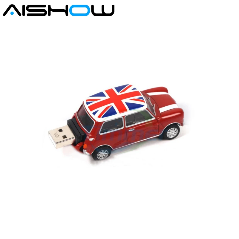 Креативных U диск 8 Гб оперативной памяти 16 встроенной 32GB USB Mini cooper милый мини авто