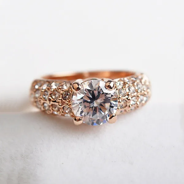 USTAR обручальные кольца с четырьмя крапанами 7 мм из циркония для женщин модные