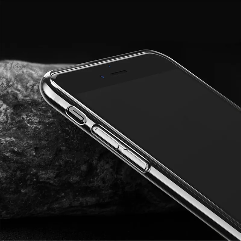 Чехлы TIEGEM для телефонов iPhone 7 8 6 6S Plus чехол прозрачный силиконовый из ТПУ X 5 5s SE и