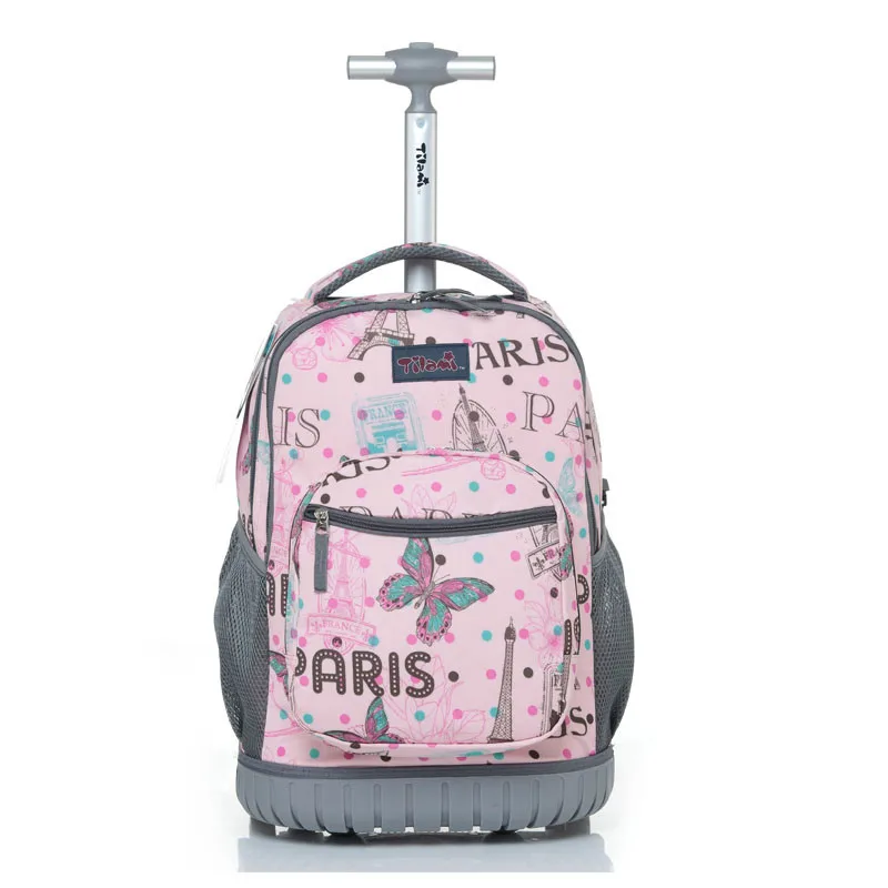 Rolling Backpack Children Trolley School Bags Laptop 18 Inch Multifunction Wheeled Bookbag Travel Bag for Kids and Students | Багаж и