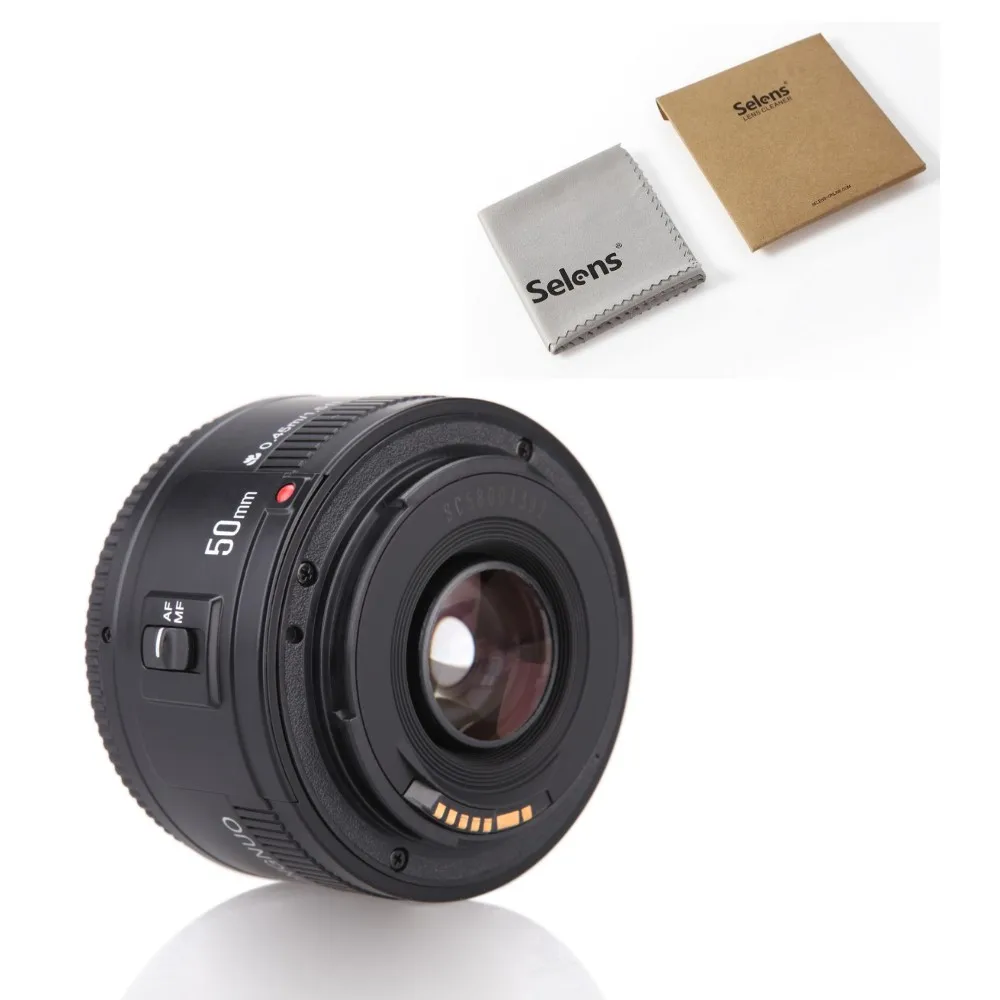 Объектив YONGNUO YN50mm объектив с фиксированным фокусом EF 50 мм F1.8 AF/объектив MF Большая