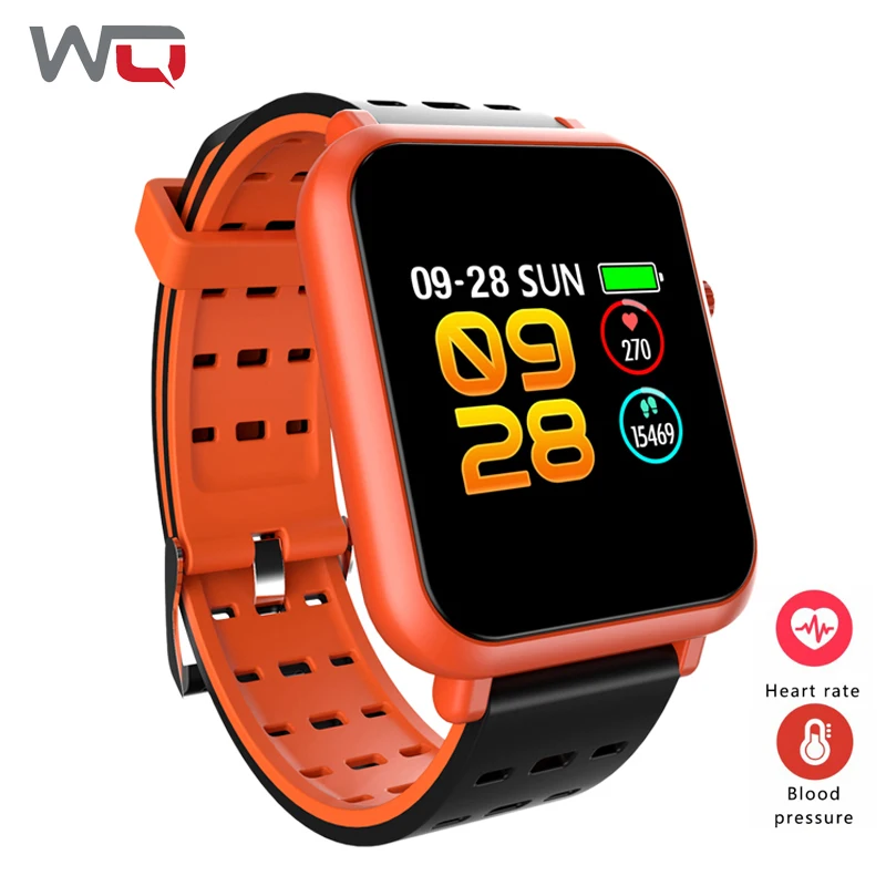 WQ Q8 мини Смарт Браслет HD Цвет Экран монитор сердечного ритма Фитнес трекер Smartband