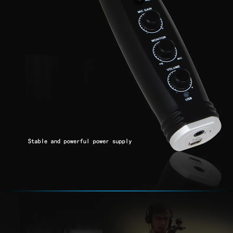 Alctron xu-2 usb конвертер XLR в USB микрофон Предварительный усилитель, компьютерный аудио интерфейс, цифровой аудио конвертер с блоком питания
