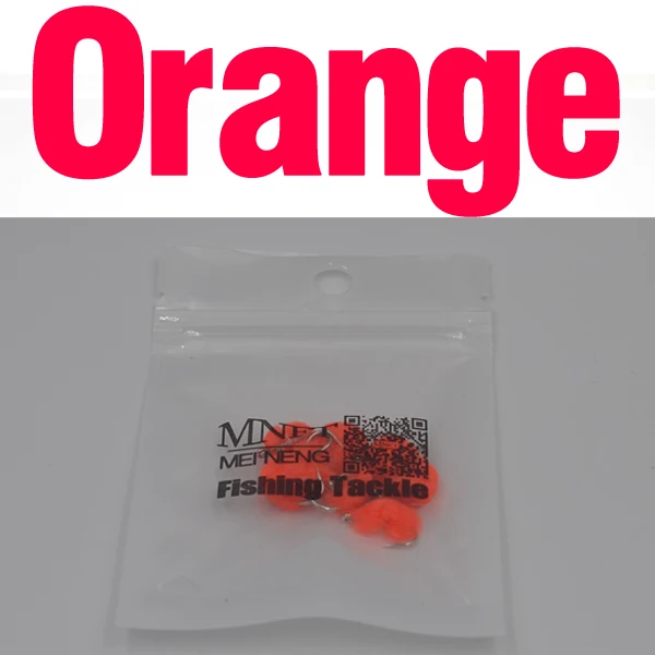 8PCS Orange MNFT 8 шт. 12# Glo яйцо Мухи нахлыстом 8 различных цветов форель лосось Нахлыстом Приманки - Цвет: 8PCS Orange