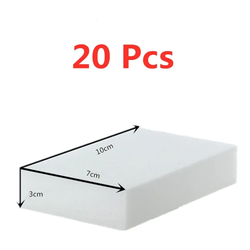 20pcs-10x7x3cm 5/10/20 шт. спонж стиратель, Кухня Тряпки Для Вытирания пыли, салфетки дома принадлежность для чистки микрофибры чистки тарелки меламина 10*7*3cm10*6*2 см - Цвет: 20pcs-10x7x3cm