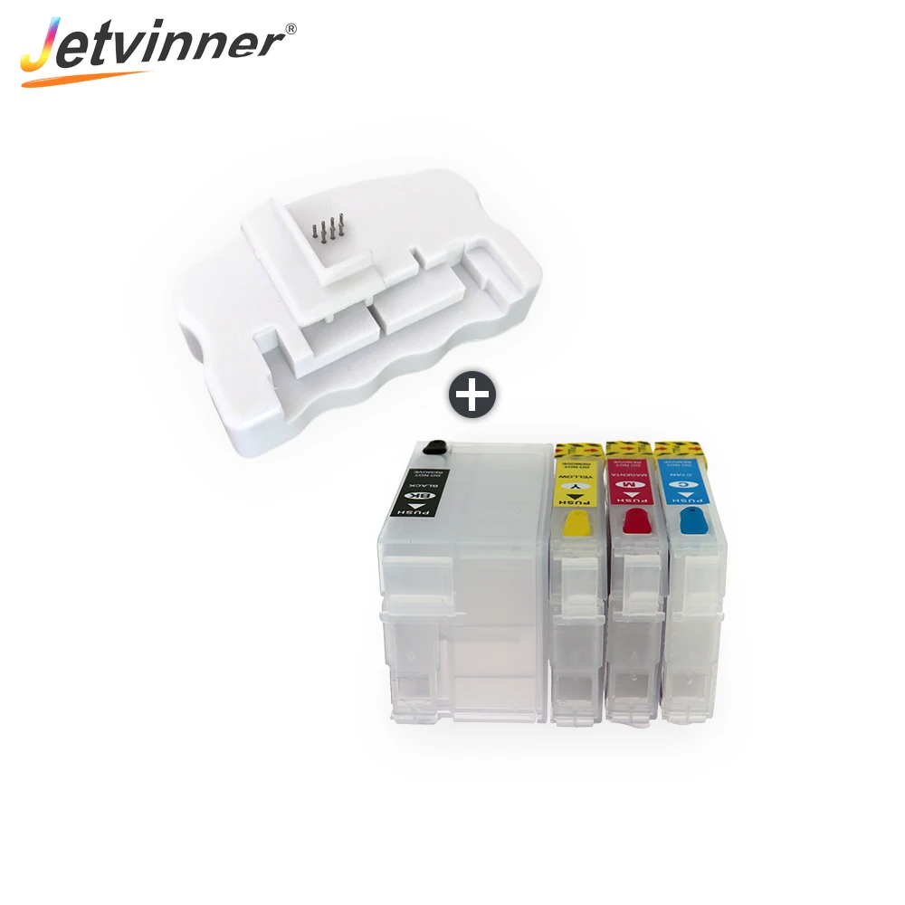 Пополняемый картридж для принтеров Epson 3725dwf 3720dwf 4-цветный T34 34XL T3471 T3461 | Компьютеры