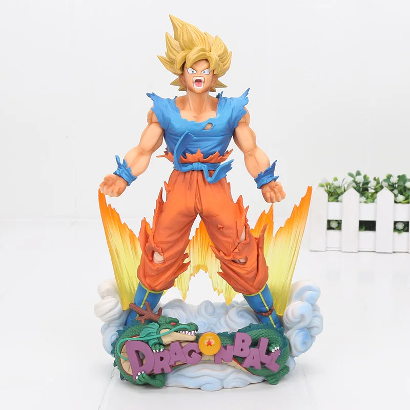 Новое поступление 24 см Dragon Ball Z Супер мастер звезды диорама Сон Гоку кисть фигурка игрушка модель куклы - Цвет: white cloud opp bag