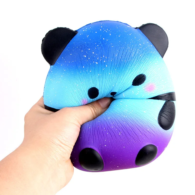 15 см большой squishy slow rising jumbo lanyard Squishy Slow Rising звездное небо panda squeeze для ключей groot