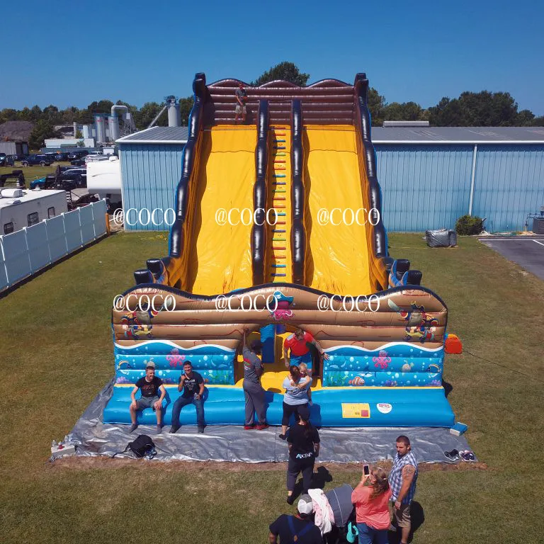 Бесплатная доставка в морской порт! Новый дизайн надувной Toboggan горка