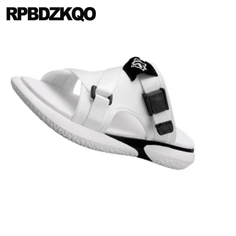 белый мода домашние тапочки слайды плоские воздухопроницаемый пляж красный