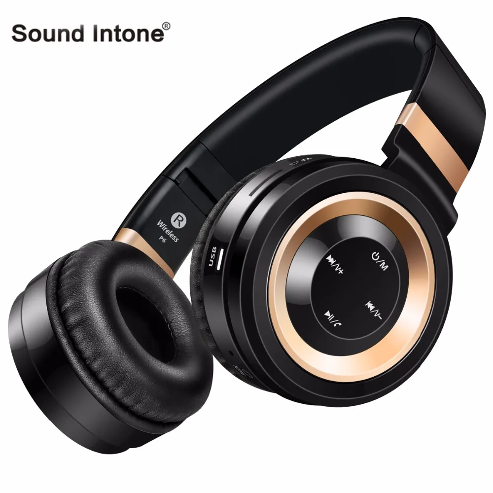 Sound Intone P6 беспроводные наушники портативный Пнаушники блютуз с микрофоном TF
