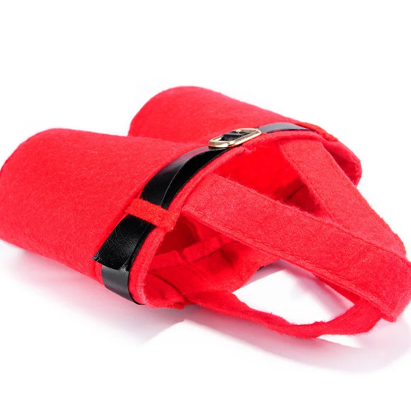 2 шт./лот Рождество Аксессуары 2017 Новый год конфеты Сумки красный милый ребенок