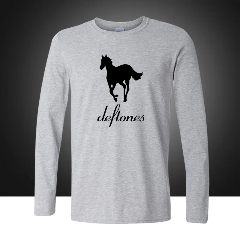Осенние модные стильные Dexter Deftones мужские футболки из хлопка с круглым вырезом и
