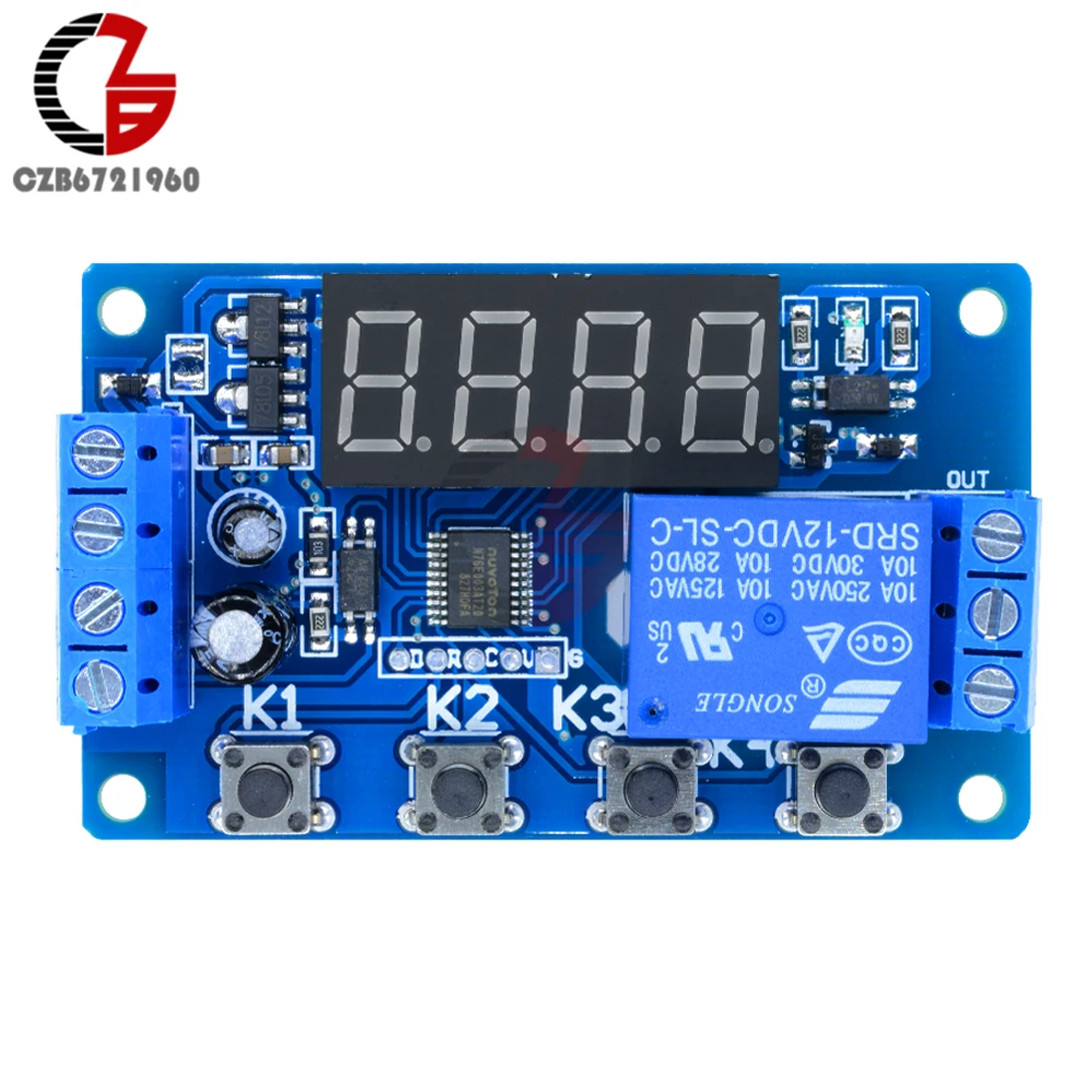 Цифровой дисплей двойной светодиодный промышленный, T3230, 12 В, 20 А AliExpress