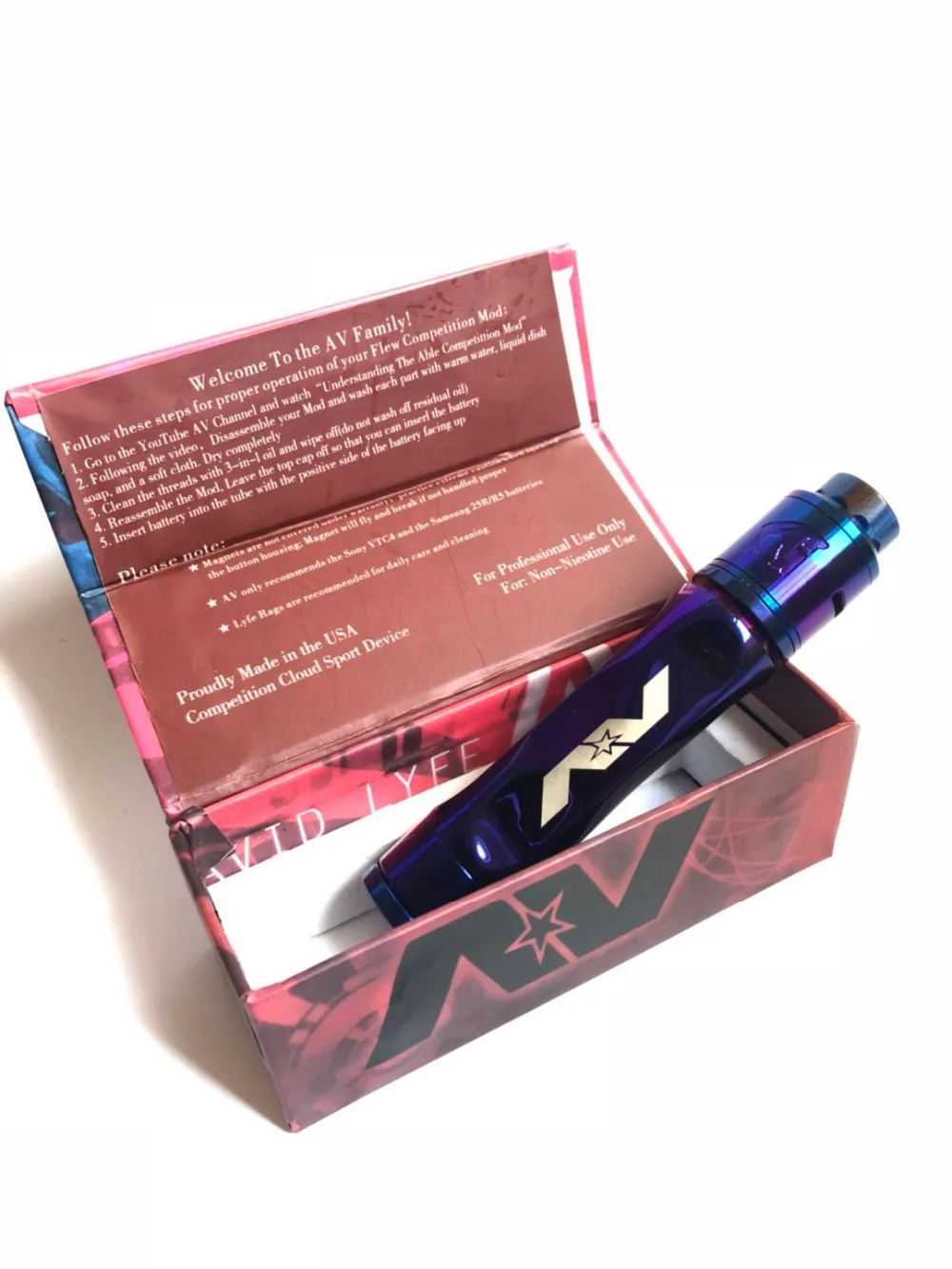 Mech Mod Kit fit 18650 20700 21700 батарея 26 мм diamater латунь красная медь испаритель KIT с RDA