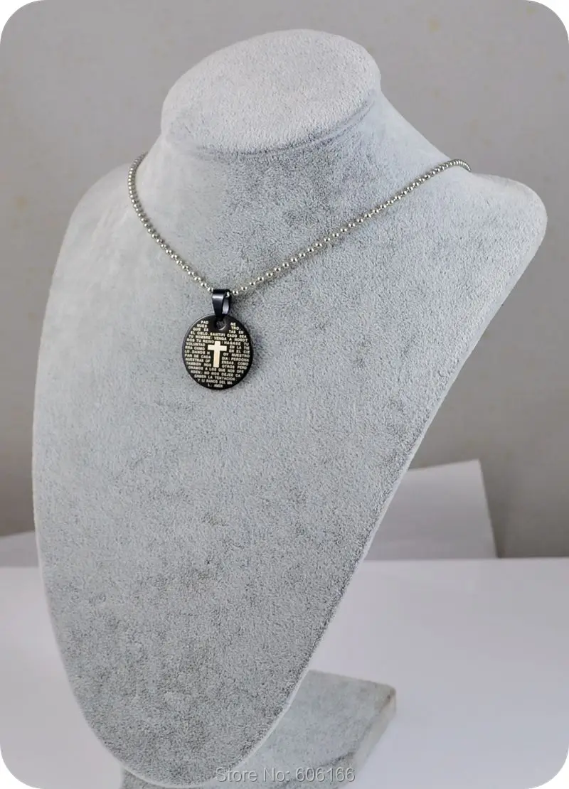 Женское ожерелье с подвеской-крестом из нержавеющей стали | Украшения и