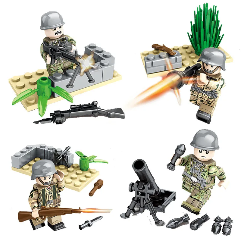 Kitoz WW2 битва Берлинской армии строительный блок мини игрушка фигурка Вторая