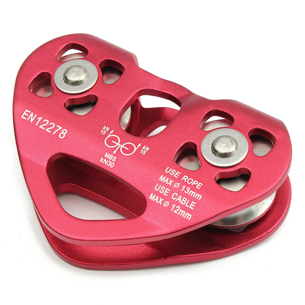 Наружная скалолазание шкив Прочный безопасности альпинизма в форме сердца