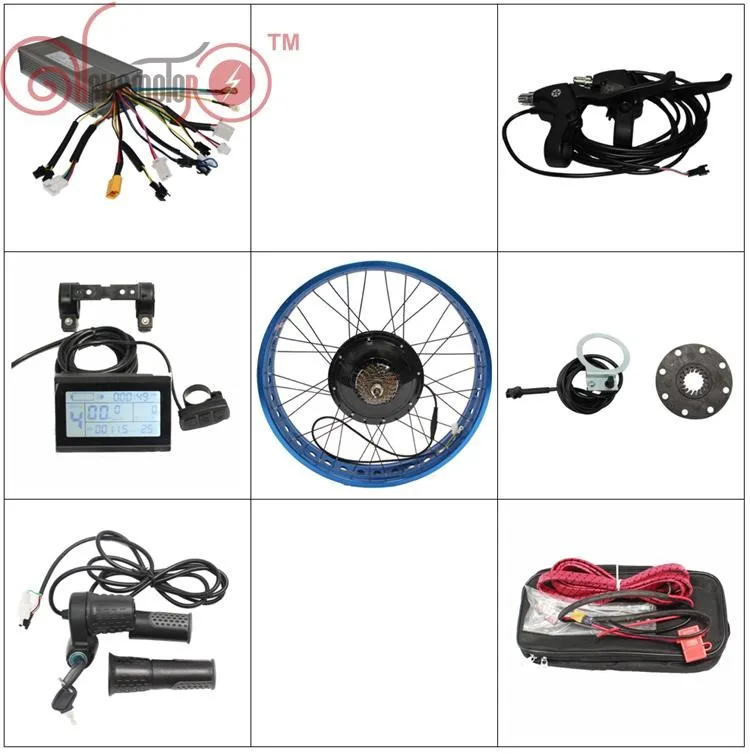 baratas Ue Livre De Direitos Conhismotor Ebike 36v 48v 1000w Pneu Gordo Roda Traseira 20