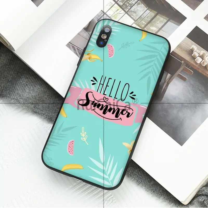 Ruicaica Летний Пляжный Hawaii Aloha Sea Ocean роскошный защитный чехол для Apple iPhone 8 7 6 6S Plus X XS MAX