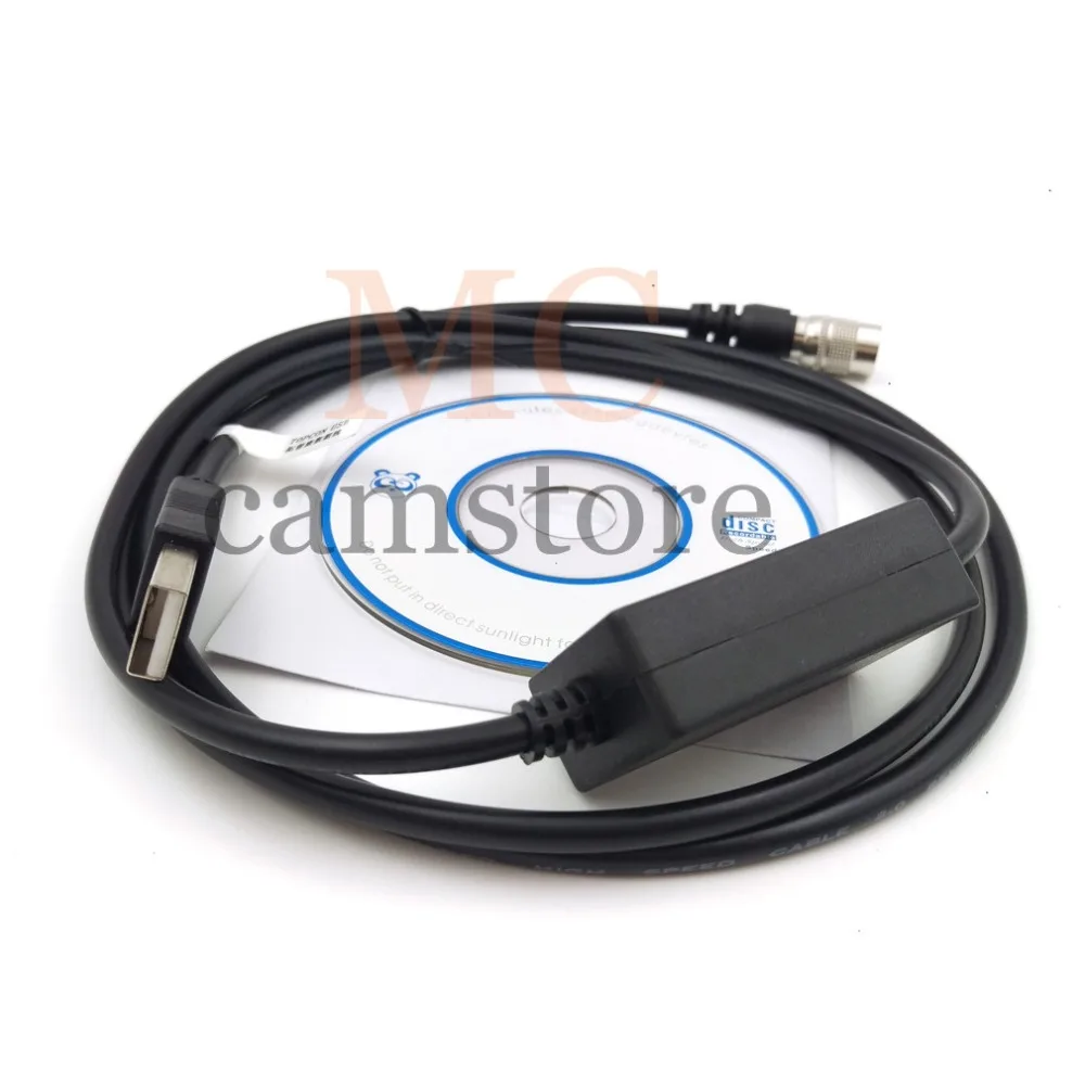 6 контактный разъем USB для Topcon кабель передачи данных Sokkia общая станция подходит