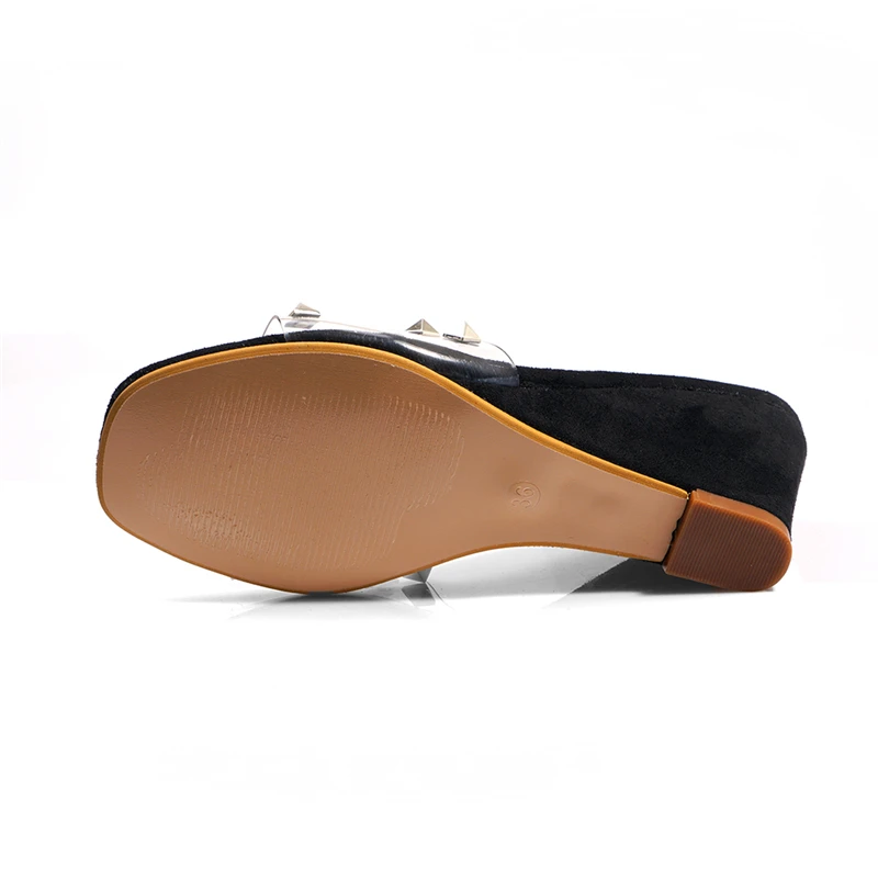 Женская тапочка на платформе коллекция 2019 года Летние пикантные женские