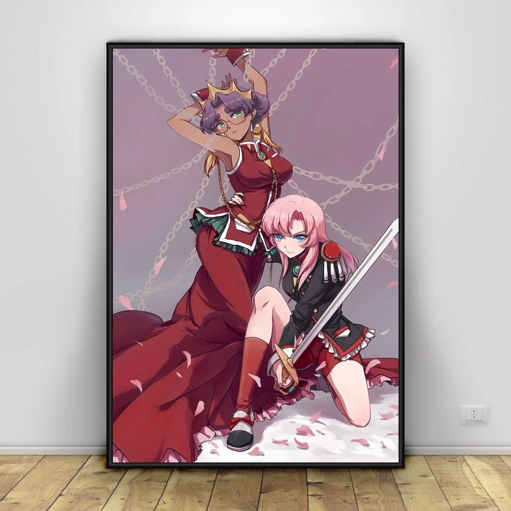 Революционная девушка Utena художественная шелковая ткань плакат печать 24x36