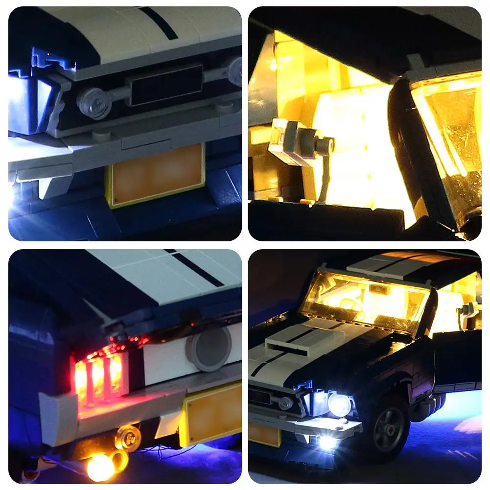 Светодиодный светильник для LEGO 10265 Ford Mustang ing кирпичи мои кирпичи|Детали и
