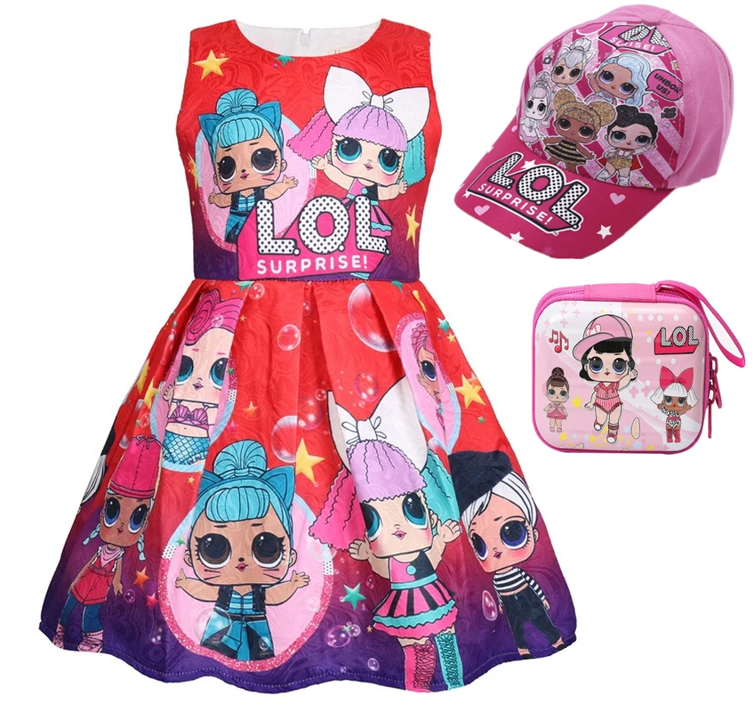 Kids Dress for Girls Sleeveless Birthday Party Unicorn Princess Toddler Girl Cosplay Clothes Baby Vestidos Clothing | Детская одежда и