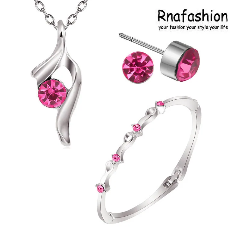 Горячая распродажа акция модное серебряное ожерелье с австрийским