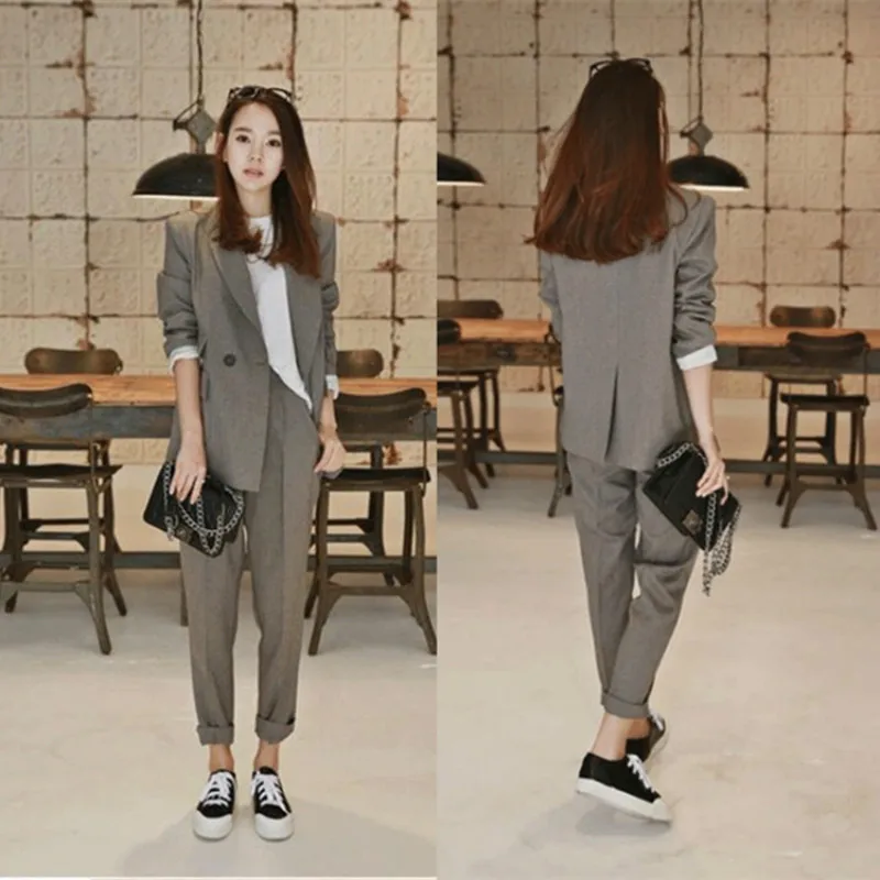 Женский костюм тонкий свободный высокого качества|suit women|women suitswomen sets suit |