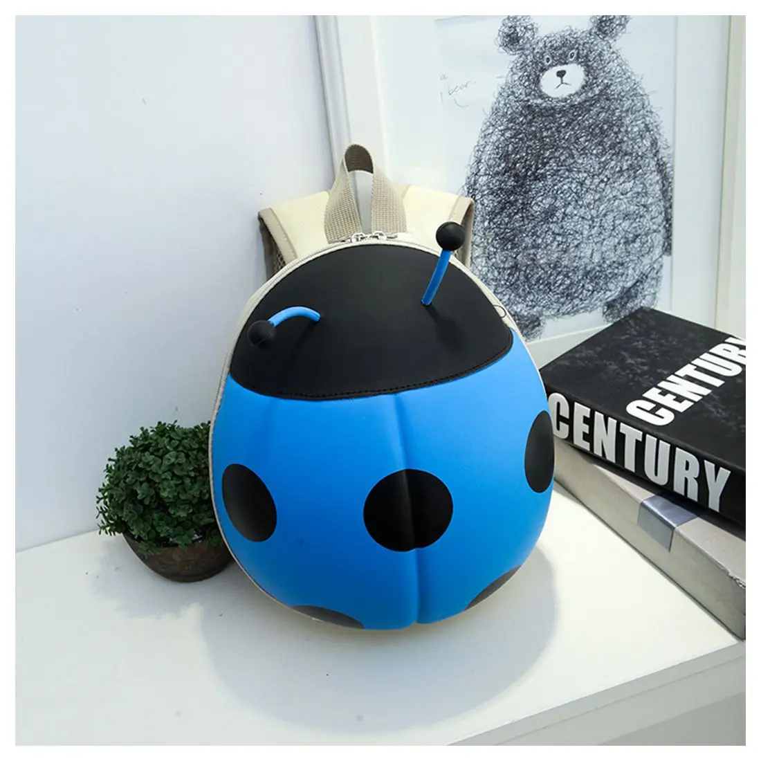 ABDB Child Backpack Cartoon Beetle Zipper Toddler Shoulder Bag | Багаж и сумки