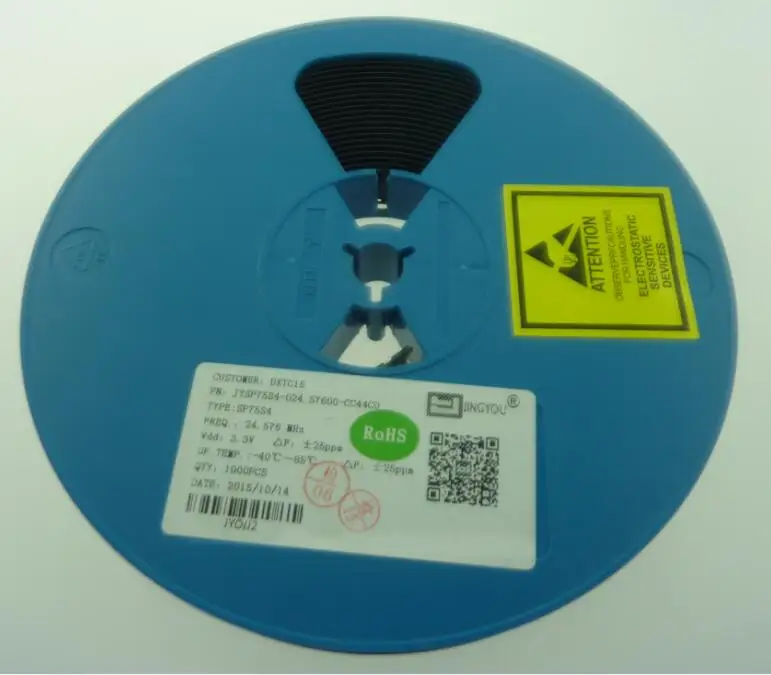 10 шт. SMD 5070 активный кристаллический осциллятор OSC 24 576 МГц м 7050 5х7 3 В 25PPM |
